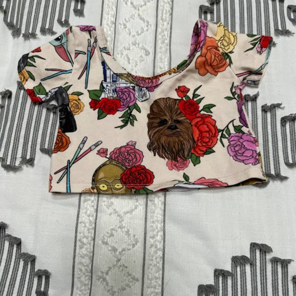 Wild Rich Kids Star Wars Darth Vader Chewbacca Crop Top and Skirted Bummies - Picture 5 of 5